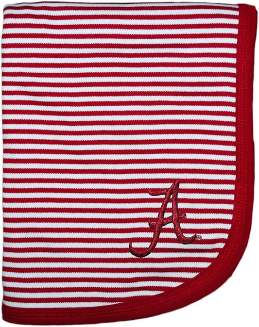 Creative Knitwear Alabama Crimson Tide Striped Baby and Toddler Blanket