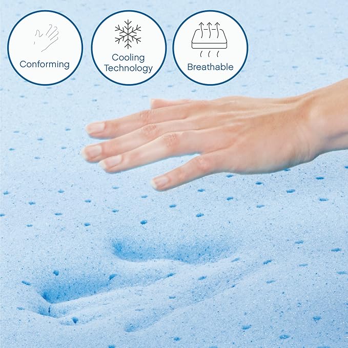 Cool Gel 12 Inch Full Size Mattress Memory Foam Medium Firm, Gel Memory Foam Mattress Full Matress Cooling, Made in the USA, 12" Depth with Pressure Relief, CertiPUR-US Certified No Fiberglass, Bed