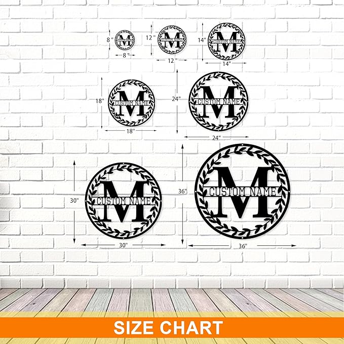 Personalized Last Name Signs, Custom Metal Sign, Split Letter Monogram Wall Decor, Indoor/Outdoor Wall Art, Personalized Wedding Gifts for Newlyweds, Housewarming/New Home Gift