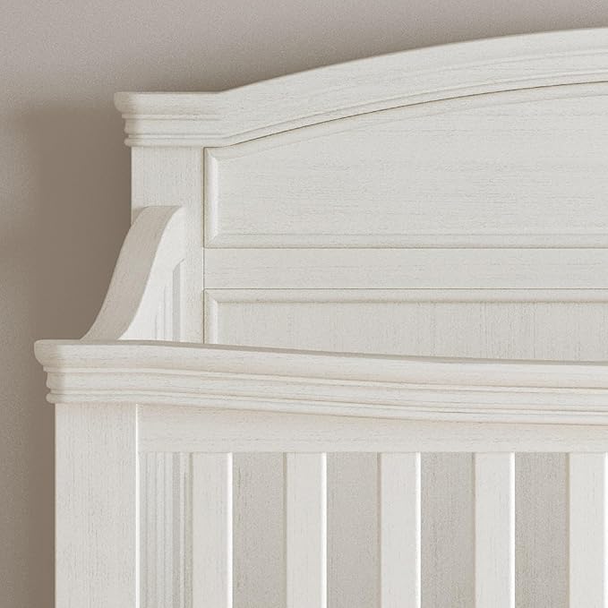 Child Craft Westgate Crib, Double Dresser, and Chest 3-Piece, Includes 4-in-1 Convertible Crib, Dresser, and Chest (Vintage Linen)