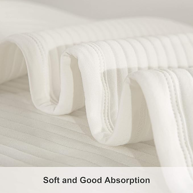 NTBAY Jersey Cotton Quilted Toddler Blanket, Breathable and Warm for Boys and Girls Baby Blanket, 30x40 Inches, White Stripe
