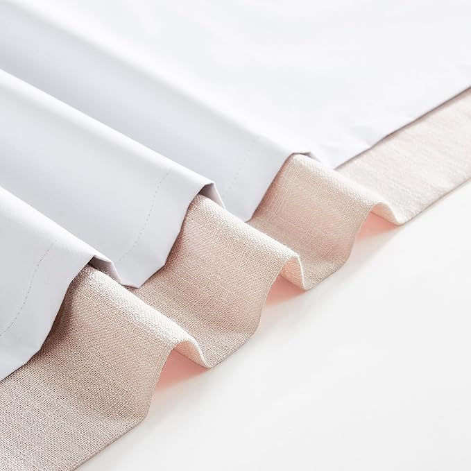 Pink Pinch Pleat Full Blackout Curtain Panel 120 Inches Long Thermal Insulated Drapery with Blackout Liner for Farmhouse Bedroom Window Treatment Sets with Hooks, 40"x120"x2