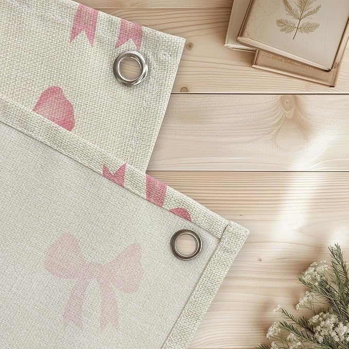 Christian Wall Art "With God All Things Are Possible" 20x30 Inch - Pink Coquette Bow Banner, Girls Bedroom Decor, Linen Bible Verse Hanging, Inspirational Faith Decor, Church Nursery Sign