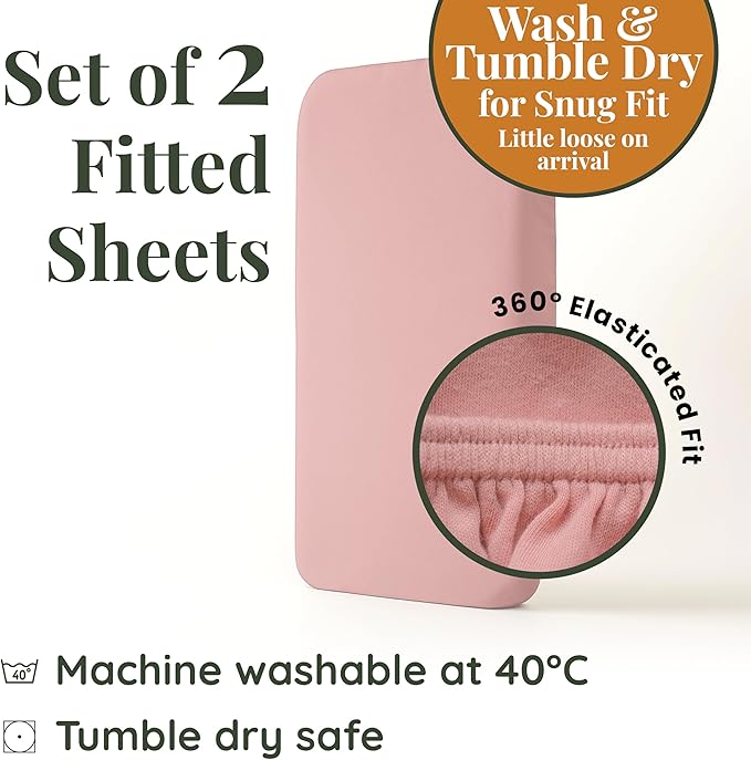 GOTS Organic Bedside Bassinet Sheets 33x20 for Maxi COSI Iora, Newton, Cowiewie, Baby Delight, Mika Micky, Ronbei, Koola Baby Bond, Kidsclub, Luxury Turkish Cotton - Rectangle 32x19-33x20