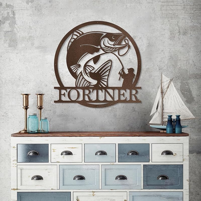 Custom Metal Signs Metal Name Sign Metal Wall Art Split Letter Monogram Wall Decor Metal Wall Art Last Name Sign Family Name Sign Personalized Wedding Gift Fire Pit Sign Outdoor Decor Cabin Sign