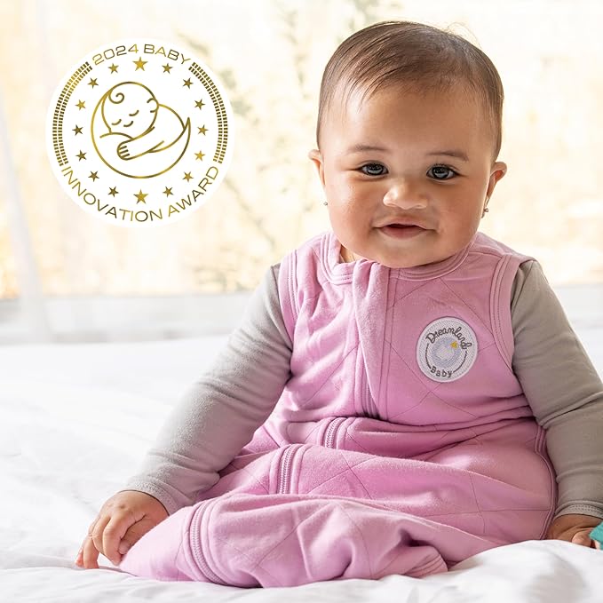 Dreamland Baby Lightweight Bamboo Viscose Sleep Sack (12-24 Months). 1.0 TOG Ultra Soft Blanket w/ 2-Way Zipper. 95% Viscose, 5% Spandex (Mauve). Mom-Owned US Business, Premium Materials