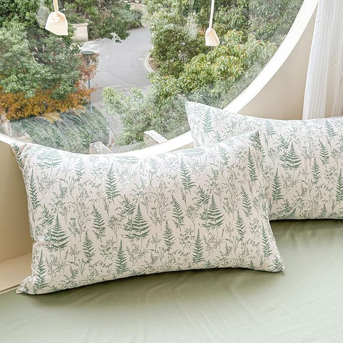 LifeTB Muslin Duvet Cover King Size 100% Cotton Botanical Floral Comforter Cover Ultra Soft Cottagecore Bedding Set Lightweight Linen Feel Textured Breathable Gauze Duvet Cover with 2 Pillowcases