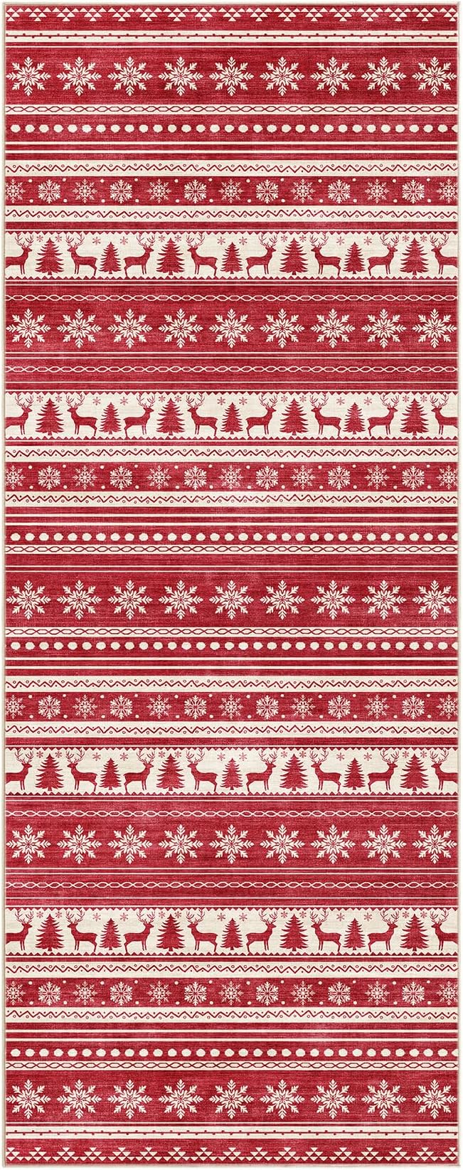 Area Rugs for Living Room Washable Living Room Rug Soft Neutral Indoor Floor Carpet Non-Slip Stain Resistant Modern Boho Rugs for Bedroom Dining Room Kids Room Nursery Office Home Red