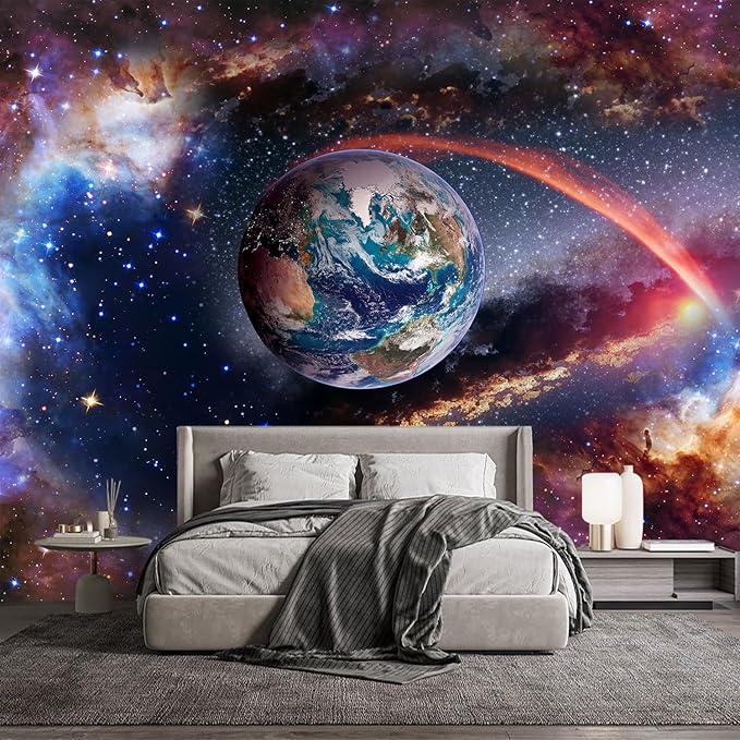 -Colorful Star Bright Star Bedroom Living Room Wallpaper XT13 M 140" x 91"
