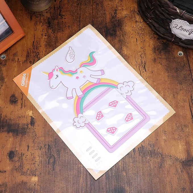 Luminous Unicorn Wall Sticker Creative Rainbow Switch Decal for Bedroom Playroom Home Decoration