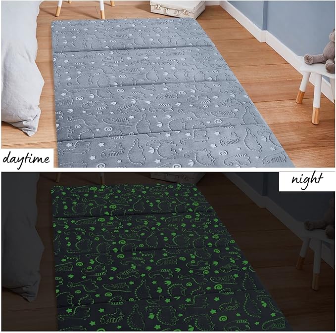 MeMoreCool Kids Floor Futon Mattress, Play Mat Muscle Mat Large 6x4 FT, Thicken Foam Tatami Sleeping Pad for Playroom, Foldable Sleeping Crawling Pad for Children’s Play Area