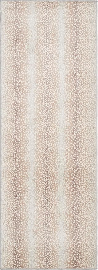 Livabliss Area Rugs - 3x10 Pablo Modern Antelope Print Camel Brown Runner Area Rug for Living Room Bedroom - Animal Theme Non-Shedding Stain Resistant Large Carpet for Hallway, Entryway (2'7" x 10')