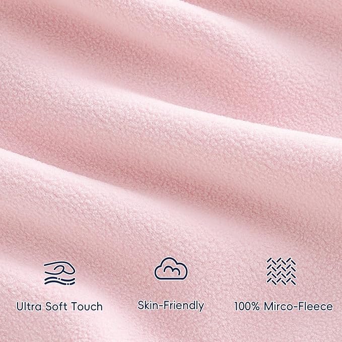 PHF 3 Pack Warm Micro-Fleece Baby Sleep Sack 0-6 Months, Soft Baby Wearable Blanket, 2-Way Zipper Sleeping Bags, Comfy Toddler Sleeping Sack for Girls, Small Size, Floral