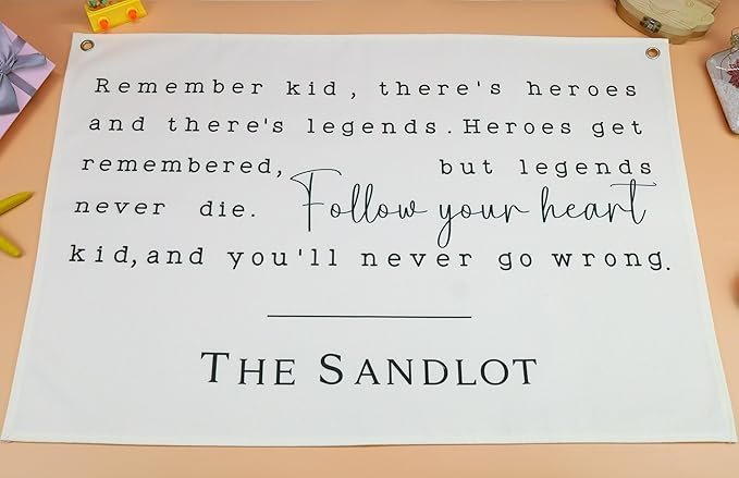 Boho Rectangular Banner Flag Wall Sign Decor Gift for Baby Boy Girl Kids,Nursery Baby Room Above Crib Bedroom Living Room Wall Decor-Remember Kid There's Heroes-Baby,Shower Birthday Christmas Gift