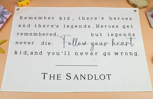 Boho Rectangular Banner Flag Wall Sign Decor Gift for Baby Boy Girl Kids,Nursery Baby Room Above Crib Bedroom Living Room Wall Decor-Remember Kid There's Heroes-Baby,Shower Birthday Christmas Gift