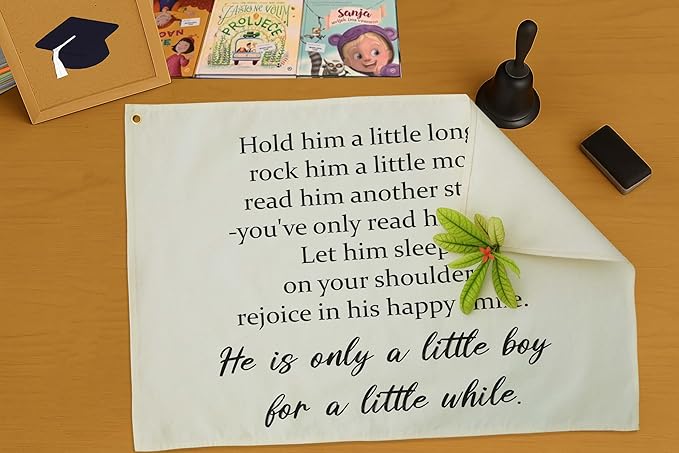 Boy Nursery Rectangular Banner-Hanging Flag Wall Decoration for Baby Boy Kids Teen,Nursery Bedroom Playroom Living Room Wall Decor,Baby Shower Christmas Gift-Hold Him A Little Longer-28.5"L×20"W