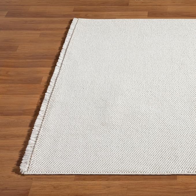 LUXE WEAVERS Stella Collection 246 Cream 2x8 Modern Abstract Area Rug