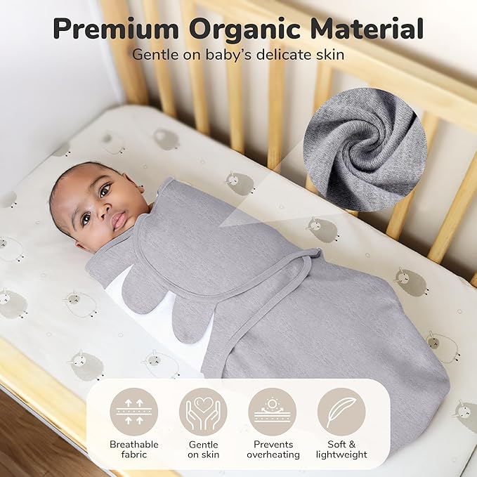 Mama Cheetah Baby Swaddle Blanket with Zipper, Newborn Swaddle Sack, Baby Swaddles Sleep Sack 4-7 lbs, Baby Swaddle Wrap for Baby Boy Girl