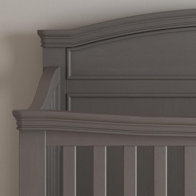 Child Craft Westgate Crib, Double Dresser, and Chest Nursery Set, 3-Piece, Includes 4-in-1 Convertible Crib, Dresser, and Chest (Chelsea Gray)