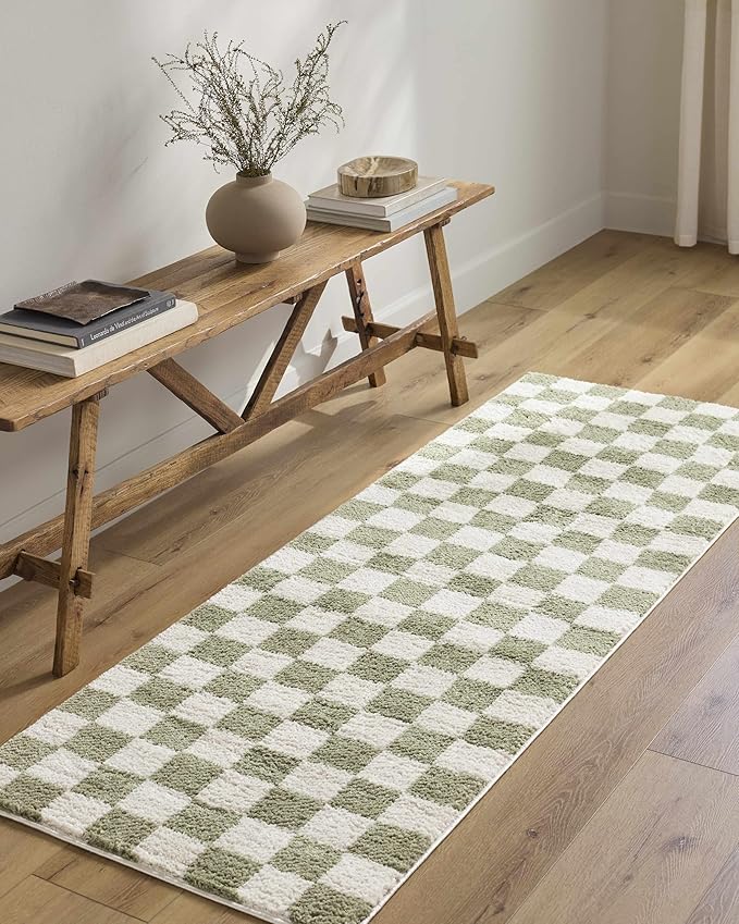 BoutiqueRugs Canika Thick Performance Area Rug - Machine Washable - Dark Green, Off White - 16' x 16' Sample