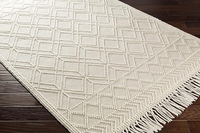 Mark&Day Wool Rugs, 2x4 Staveley Cottage Beige Area Rug, Cream White Carpet for Living Room, Bedroom or Kitchen (2'3" x 3'9")