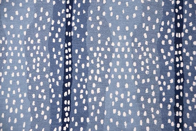 Antelope Cheetah Blue Animal Contemporary Handmade 100% Woolen Area Rugs & Carpets (10 x 14 FT)