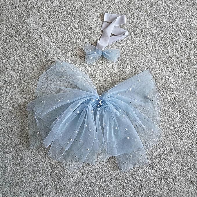 Baby Photo Props Beaded Headband Bowknot Wing PhotoPosing Props Newborn Photography Accessories 2PCS Newborn Girl
