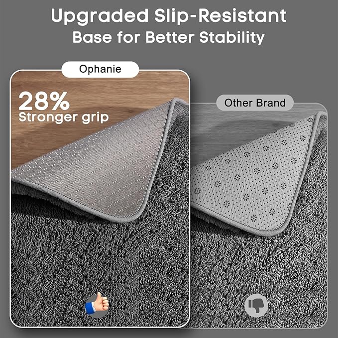 Ophanie 5x7 Area Rugs for Living Room Grey, Fluffy Shag Large Fuzzy Plush Soft Rug, Gray Shaggy Floor Big Carpets for Bedroom Nursery, Kids Home Decor Aesthetic