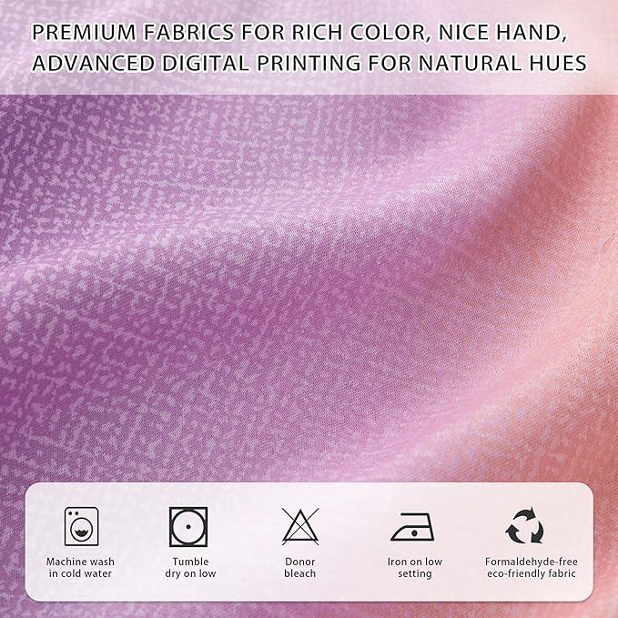 XiDi Girls Curtains for Bedroom 84 Inches Long 2 Panels Pink Yellow Purple Rainbow Blackout Curtains for Little Girl Kids Room Decor Living Room, Princess Unicorn Wall Decals Grommet Drapes 52x84