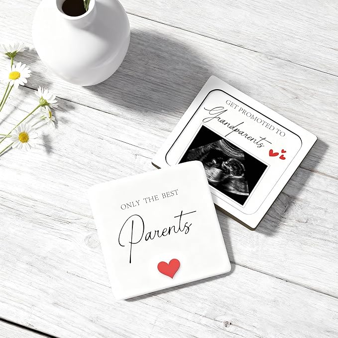 Pregnancy Announcement for Parents, Ultrasound Picture Frames Surprise Box, Birth Announcement Ideas, Pregnancy Reveal to Grandparents, Baby Announcement Gifts for Grandma Grandpa