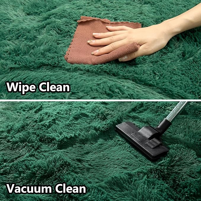 Fluffy Throw Fade Resistant 3x5 Feet, Jasper Small Throw for Boys Room, Plush Furry Bedside Rug for Bedroom