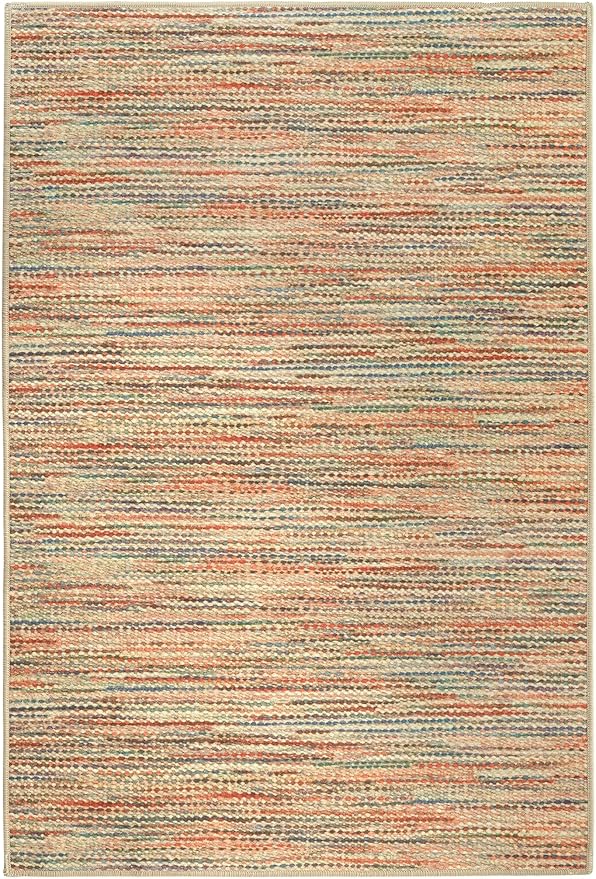 Dash & Albert Clay Multi Machine Washable Rug, 2 X 3 Feet, Multi Stripe Pattern