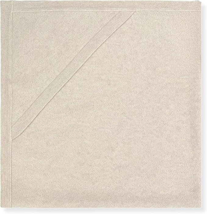 Jet&Bo BABY 100% Cashmere Receiving Blanket with Hood in Brown Sugar - Unisex, 30” x 30” - Ultra Soft, Hypoallergenic & Temperature Regulating – Gift Box and Card Included