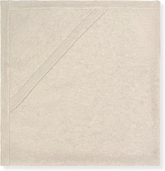 Jet&Bo BABY 100% Cashmere Receiving Blanket with Hood in Brown Sugar - Unisex, 30” x 30” - Ultra Soft, Hypoallergenic & Temperature Regulating – Gift Box and Card Included