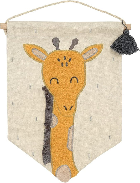 Lambs & Ivy Giraffe Canvas Banner Nursery Wall Art/Wall Hanging - Yellow