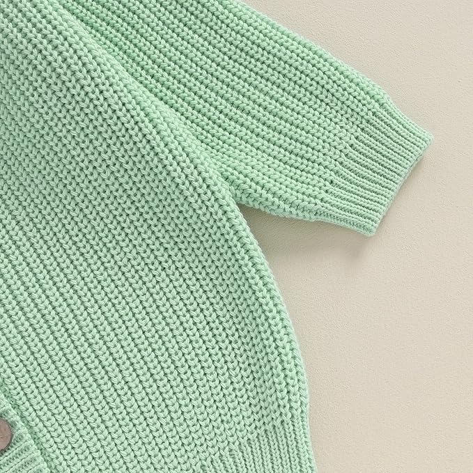 Newborn Baby Boy Girl Knit Sweater Cardigan Winter Warm Button Down Sweatshirt Top Outfit Cute Infant Fall Clothes