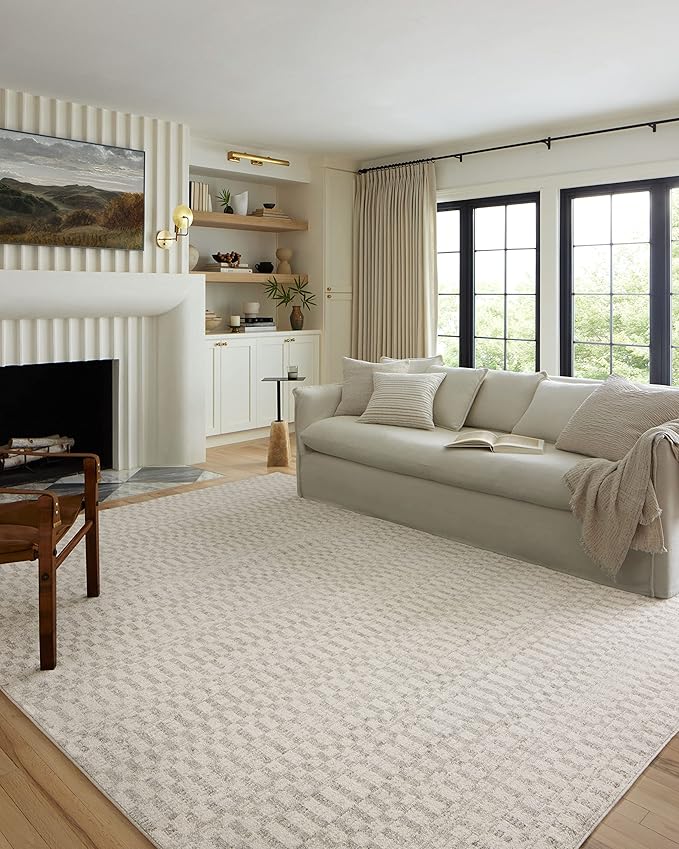Loloi Kamala Collection KAM-05 Ivory/Grey 2'-3" x 3'-10" Accent Rug