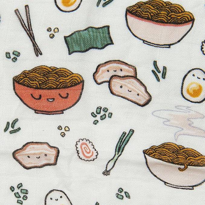 Loulou Lollipop Muslin Swaddle Blanket, Rayon/Cotton, Ramen, 18-24M