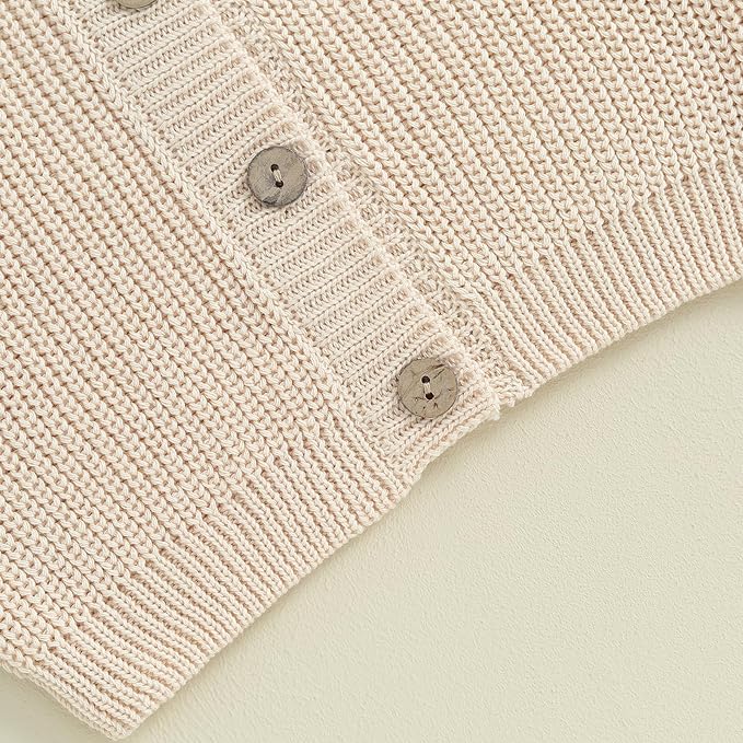 Newborn Baby Boy Girl Knit Sweater Cardigan Winter Warm Button Down Sweatshirt Top Outfit Cute Infant Fall Clothes