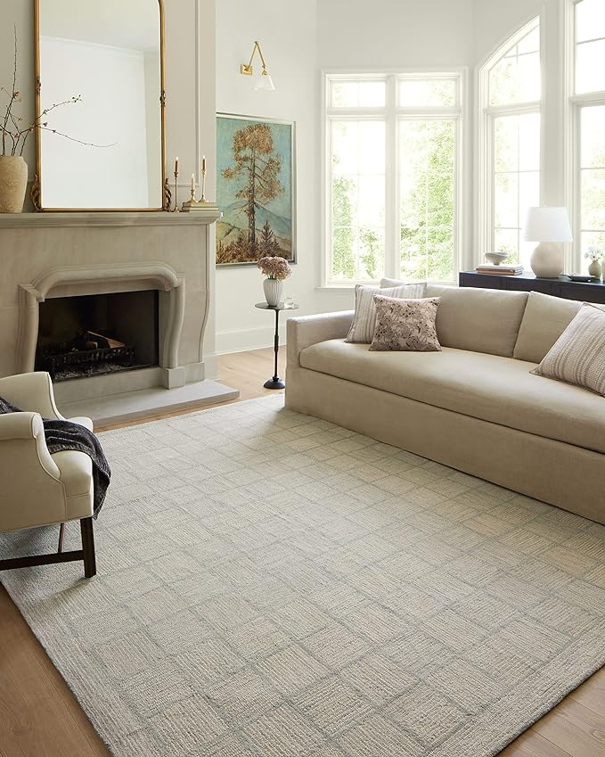 Loloi Chris Loves Julia Francis Collection FRA-03 Silver/Sky 2'-3" x 3'-9" Accent Rug