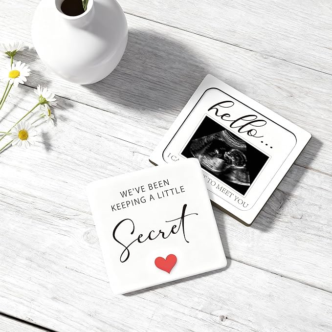 Baby Announcement Grandparents, Ultrasound Photo Frame Pregnancy Announcement Sign, Baby Announcement Wooden Surprise Box, Pregnancy Reveal to Husband, Friends, Auntie, Uncle