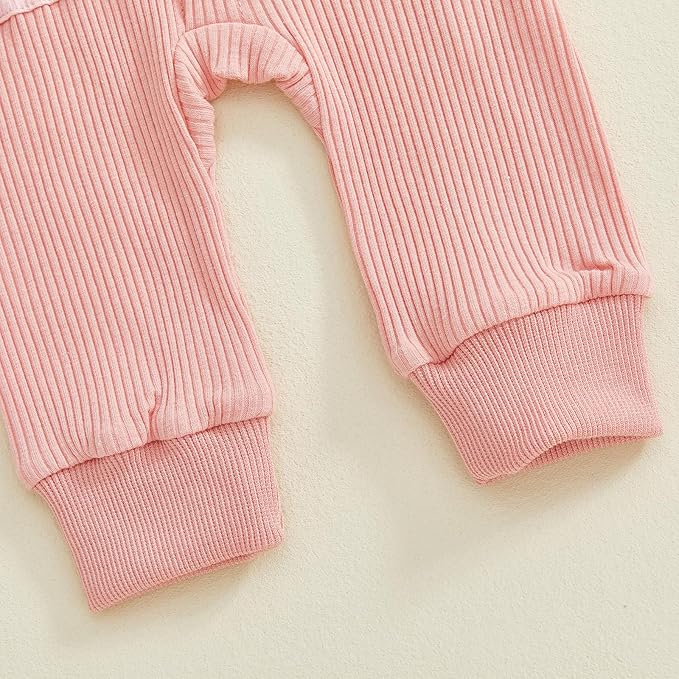 Infant Boys Fall Clothes Newborn Baby Romper Hat Stripe Knit Long Sleeve Bodysuit Jumpsuit Baby Going Home Outfit