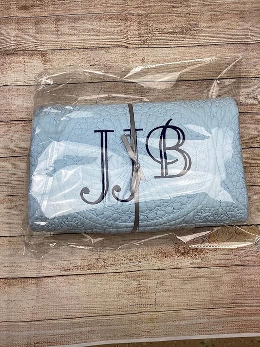 Embroidered Personalized Baby Gifts for Newborn Boy or Girl Herloom Quilt Keepsake Blanket Great gift from Godmother or Godfather