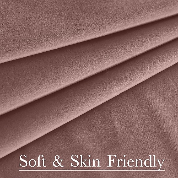 StangH Wild Rose Pink Curtains 100 inches Long Back Tab Thermal Insulated Light Reducing Drapes for Sliding Door Living Room Home Decoration for Bedroom, W52 x L100, 2 Panels
