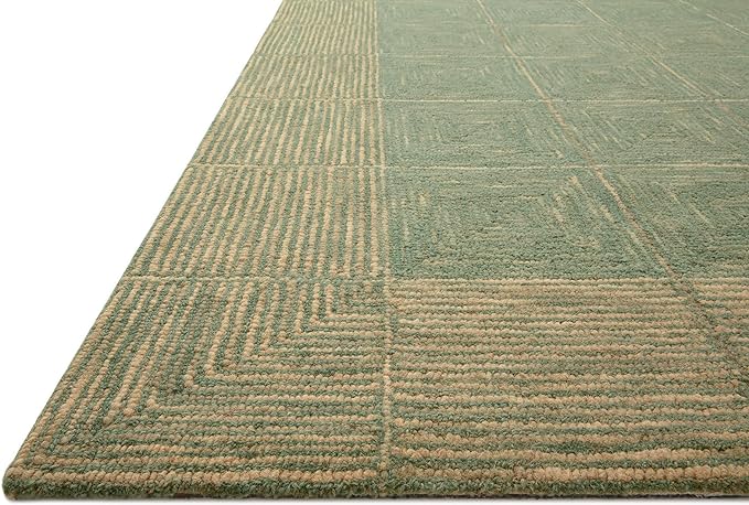 Loloi Chris Loves Julia Francis Collection FRA-02 Green/Natural 3'-6" x 5'-6" Accent Rug