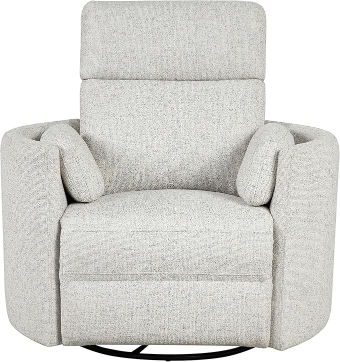 Parker Living Radius - Natural Beauty Quartz Power Swivel Glider Recliner Two Pack for Adults with USB and Type-C Ports, Single Sofa Chair for Living Room