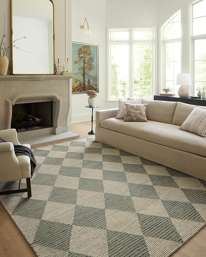 Loloi Chris Loves Julia Francis Collection FRA-01 Spa/Granite 2'-0" x 5'-0" Accent Rug