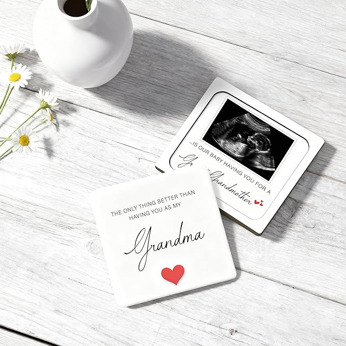 Pregnancy Announcement for Grandma, Ultrasound Picture Frame Surprise Box, The Only Thing Better Than Having You As My Grandma, Baby Coming Soon Pregnancy Announcement Gifts