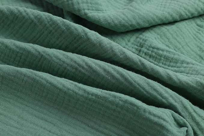 Onacosht Muslin Bassinet Sheets 33" x 19" Compatible with Mika Micky, KoolaBaby (3 in 1), BabyBond, HARPPA and RICUTON Bedside Bassinet, 2 Pack for Baby Boy and Girl, Grey and Green