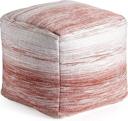 Anji Mountain 20"x20"x20" Handmade & Handcrafted Ottoman Pouf Comfortable Pouf Ottoman Foot Rest & Home Décor Accent for Living Room, Bedroom, Nursery, Kids Room, Patio